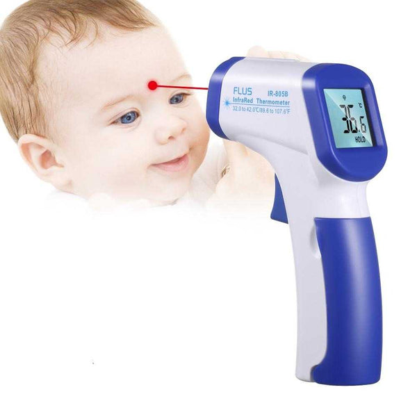 Thermomètre Frontal Thermometre Adulte Infrarouge, Thermometre sans  contact, Écran LCD, Fonction Mémoire, Thermometre Infrarouge pour Enfant,  Adulte, Objet