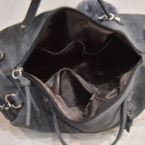 Vintage sacs à main en cuir PU avec rivets