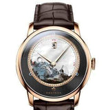 La boutique de la montre pour homme bracelet cuir Marron P3 Montre automatique de luxe bracelet en cuir véritable