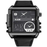 La boutique de la montre pour homme bracelet cuir Noir Montres LED numériques style uniques pour hommes