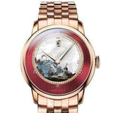 La boutique de la montre pour homme bracelet cuir OR P6 Montre automatique de luxe bracelet en cuir véritable