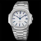 La boutique de la montre pour homme Montre Sport Homme Blanc Montre classiques automatique en acier inoxydable de haute qualité