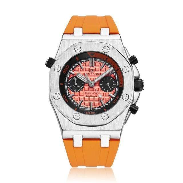 La boutique de la montre pour homme Montre Sport Homme k1223-10 Montre à quartz bracelet en silicone mode décontractée