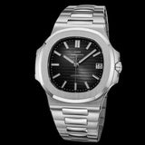 La boutique de la montre pour homme Montre Sport Homme NOIR Montre classiques automatique en acier inoxydable de haute qualité