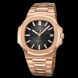 La boutique de la montre pour homme Montre Sport Homme Rose OR Montre classiques automatique en acier inoxydable de haute qualité