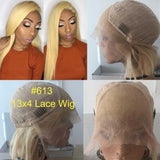 La boutique de la Perruque cheveux humains 18pouces / 613 13x4 Lace Perruque de cheveux humains avant dentelle 150% densité