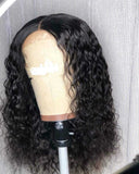 La boutique de la Perruque perruque de cheveux humain 8 pouces / 13x4 Frontal Wigs Perruque cheveux humains Bouclés dentelle avant