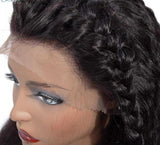 La boutique de la Perruque perruque de cheveux humain brésilien crépus perruque droite avant lacet