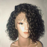 La boutique de la Perruque perruque de cheveux humain Couleur naturelle / 14 pouces / 13x4 150 Density Perruque bouclée cheveux humains lacet
