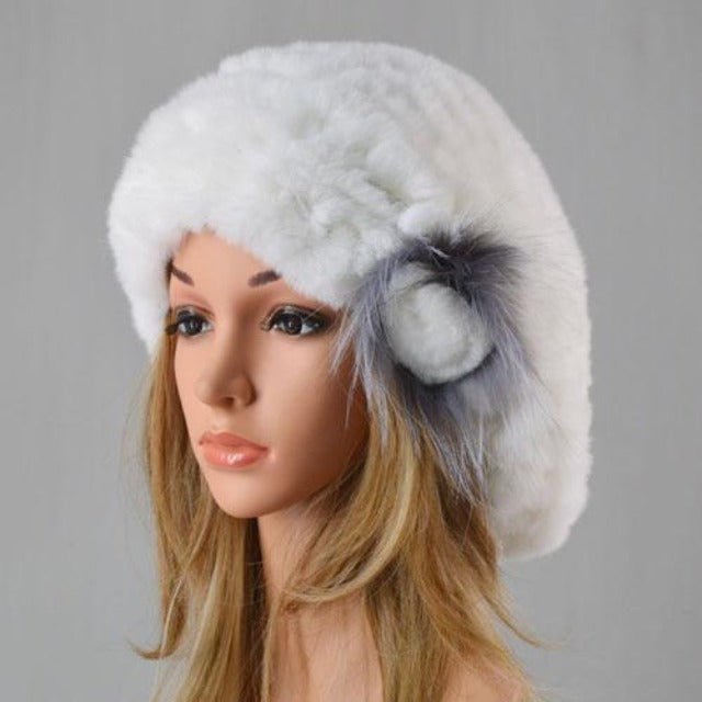 Chapeau fourrure de lapin, chapeau d'hiver femme, bonnet femme, bonnet –  Multi-tendance