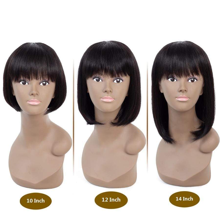 La Boutique du cheveu et de la perruque cheveux humains Perruque avec frange 100% cheveux humains