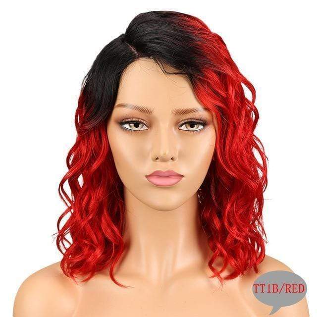La Boutique du cheveu et de la perruque cheveux humains TT1B-Rouge Perruque 100% cheveux humains