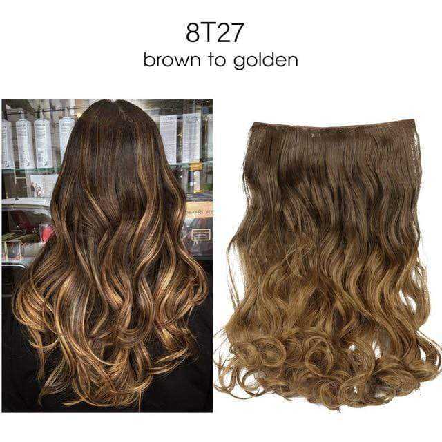 La Boutique du cheveu et de la perruque Extensions brown to golden / 20pouces Extensions de Cheveux Ondulés Synthétique