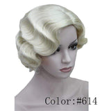 La Boutique du cheveu et de la perruque Perruque Synthétique Blonde / 8 pouces Perruque synthétique rétro