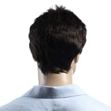La Boutique du cheveu et de la perruque Perruque Synthétique Marron foncé / 6pouces Perruque synthétique fibre Japonaise foncée