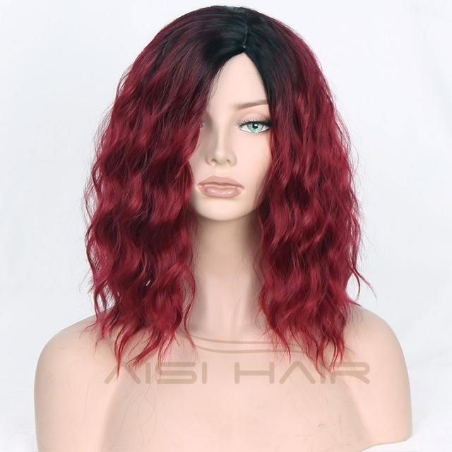 La Boutique du cheveu et de la perruque Perruque Synthétique Rouge / 14pouces Perruque synthétique longue Vague