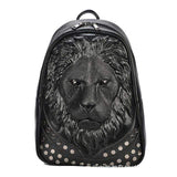 la Boutique du sac a dos Cuir véritable S  1 Sac à dos  tête de lion 3D