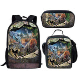 la Boutique du sac a dos Sac À Dos FX0145CGK Sac scolaire impression dinosaure 3D