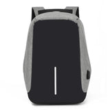 la Boutique du sac a dos Sac À Dos Gris Sac à dos pour ordinateur portable USB