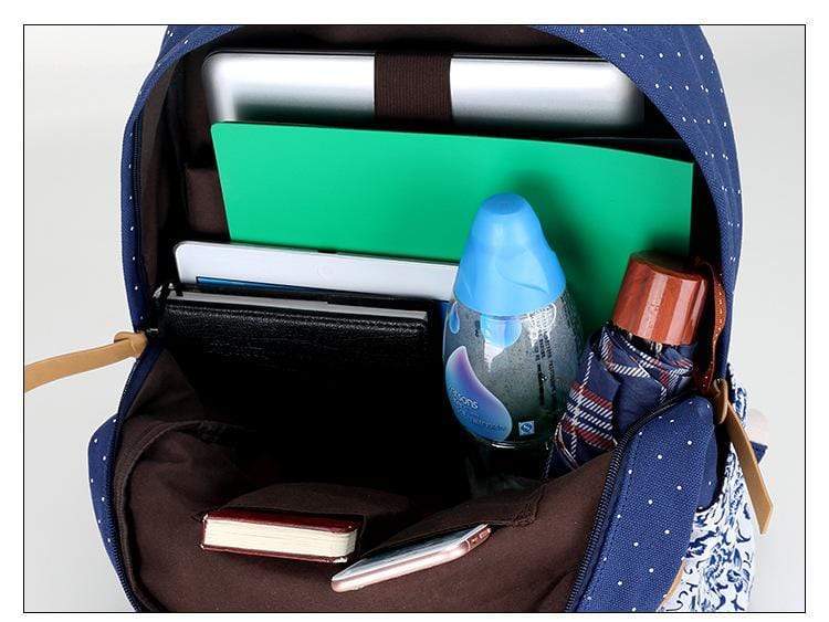 la Boutique du sac a dos Sac À Dos Sacs d'école pour filles mode rayé USB charge