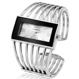 montre pour femme acier inoxydable Argent/Blanc Montre bracelet or