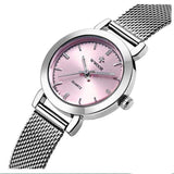 montre pour femme acier inoxydable Rose Montre De Luxe acier inoxydable bracelet à maillons