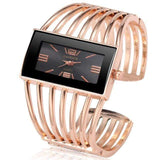 montre pour femme acier inoxydable Rose/Noir Montre bracelet or