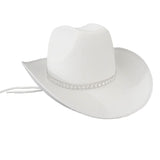 Multi-tendance Blanc Chapeau de Cowboy style Western