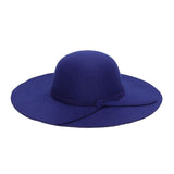 Multi-tendance Bleu / Fits 55to57cm head Chapeau en laine avec nœud papillon