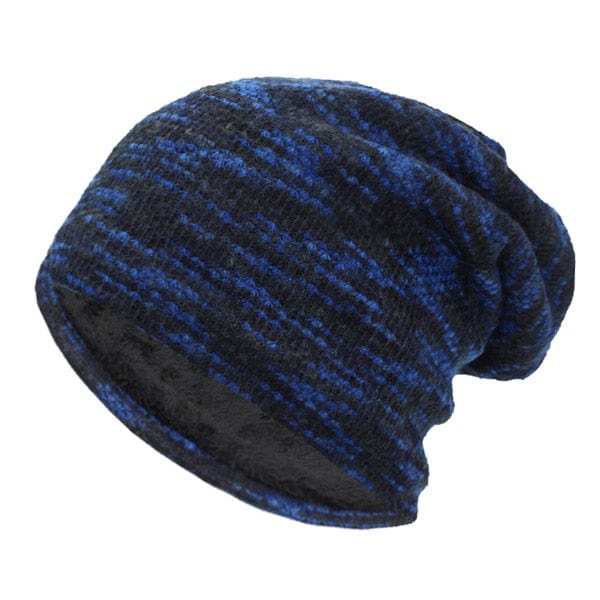 Multi-tendance Bleu Bonnet en laine patchwork