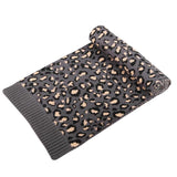Multi-tendance Ensemble Bonnet gants et écharpe imprimé léopard