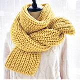 Multi-tendance Jaune Écharpe tricotée en laine pour Femme