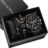 Multi-tendance Keller-Weber-061 Boite cadeau homme montre et bracelet