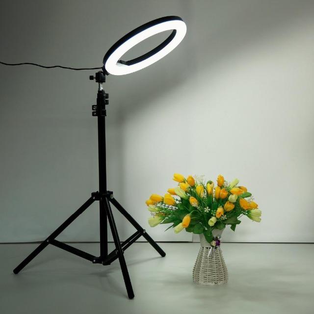 Multi-Tendance LED Selfie anneau lumière Comprend un trépied de 110 cm LED Selfie Lumineux Lampe à Anneau