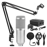 Multi-Tendance Microphone Gris argenté C Micro de Studio bm800 condensateur, Multi-Microphone Kits