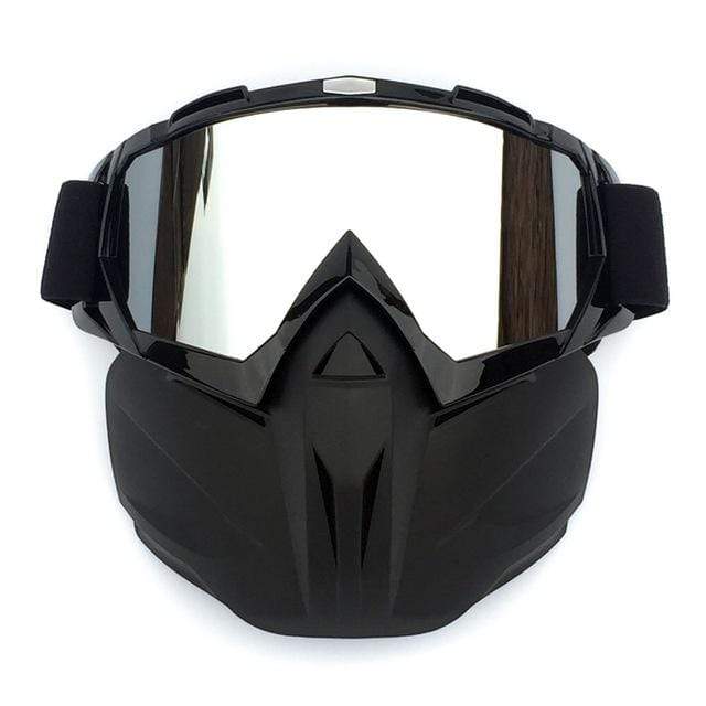 Masque Motocross Snowboard Vélo Lunettes Ski Enduro OffRoad Visière  Transparente