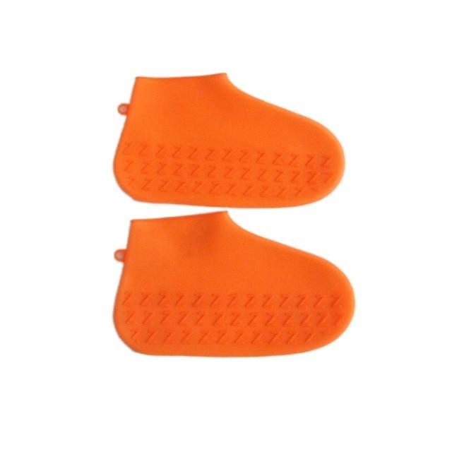 1 Paire De Couvre-Chaussures Réutilisables - Imperméable À L'Eau -  Antidérapant - Protection De Chaussures, Pvc, Silicone.[u1578] Orange -  Cdiscount