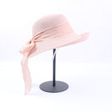 Multi-tendance Rose / 56-58cm Chapeau de plage en paille