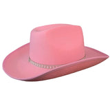 Multi-tendance Rose Chapeau de Cowboy style Western