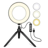 Multi-Tendance Selfie anneau lumière Selfie anneau lumière avec trépied et support pour téléphone