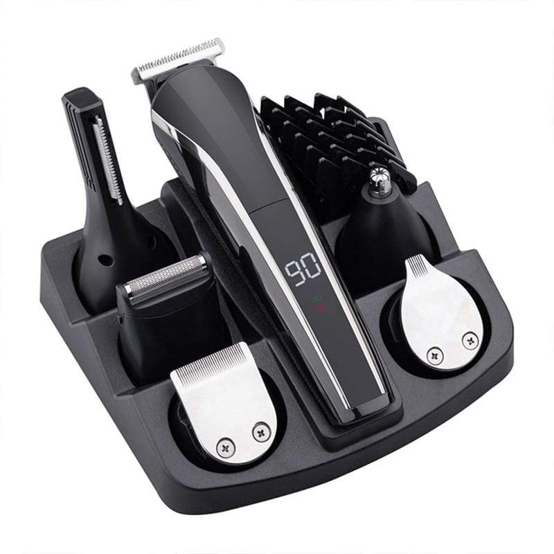 Multi-Tendance Tondeuse à cheveux électrique EU Plug Tondeuse 11 en 1 cheveux et barbe