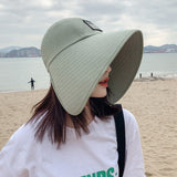 Multi-tendance Vert / Ajustable Chapeau d'été Protection UV pour femmes