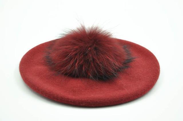 Bonnet,Béret français en vraie fourrure de lapin Rex pour femme,bonnet en  laine,doux,uni,rétro - Type Cream - Ajustable(55-60cm) - Cdiscount  Prêt-à-Porter