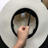 chapeau blanc Élégant en Laine Fedora